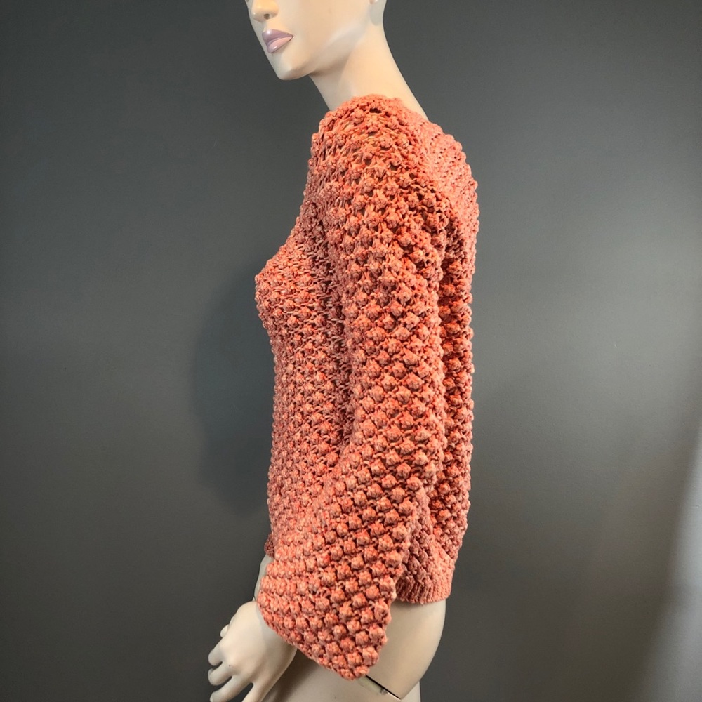 NWT Aiko Orange Knit Sweater Size XS - Picture 6 of 16